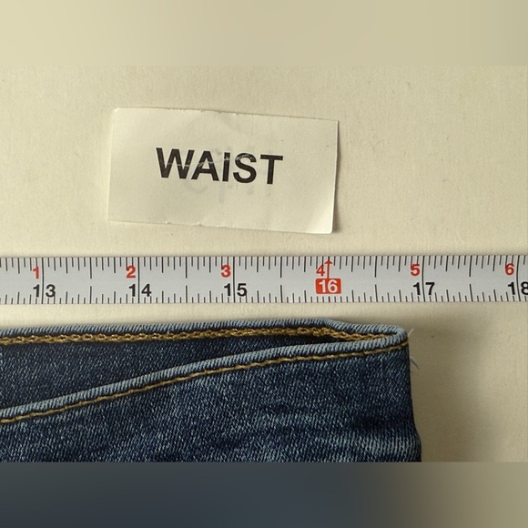 Levis 502 Jeans Mens 34x38 Blue Denim Regular Straight Stretch Jeans - Picture 6 of 9